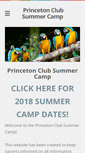 Mobile Screenshot of princetonclubsummercamp.com